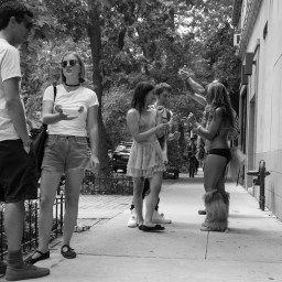 Catching Up During the Parade